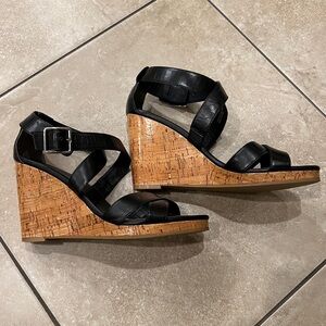 Cole Haan leather wedges